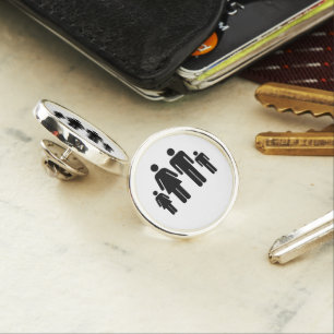 Your Family Photo On A Lapel Pin