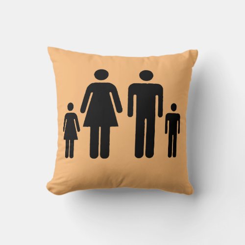 Your Family Photo On A  Throw Pillow