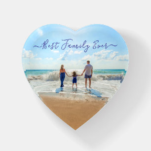 Your Family Photo Paperweight Gift with Text