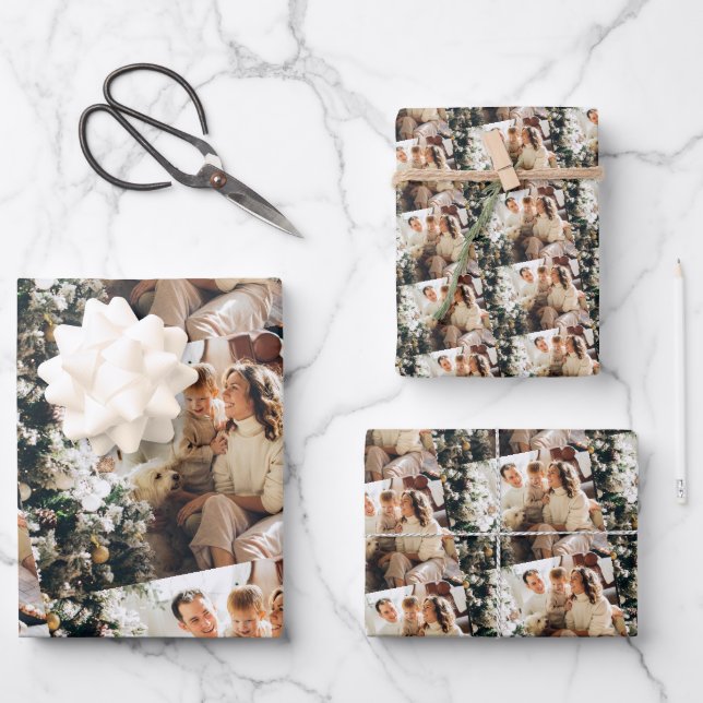 Your Family Photo Wrapping Paper Sheets (Front)