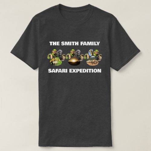 Your Family Safari Wildlife Pawprint Trio T_Shirt