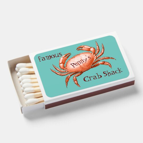 Your Famous Crab Shack Seafood Shop Promotional Matchboxes