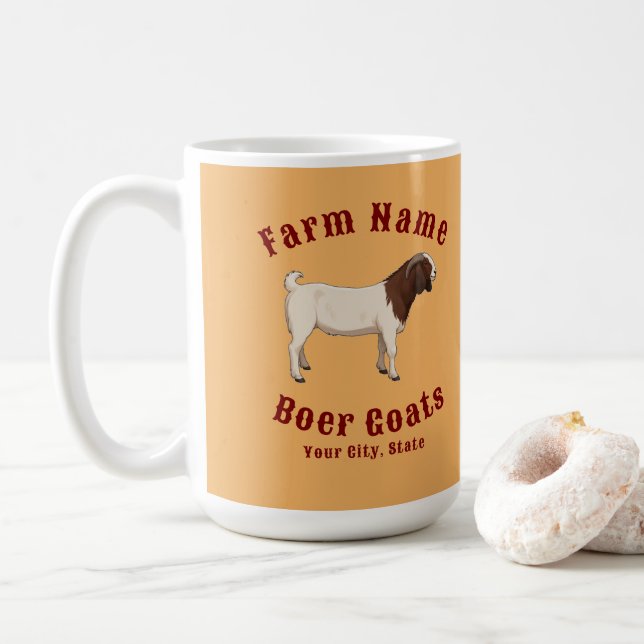 Your Farm Boer Goats Coffee Mug (With Donut)