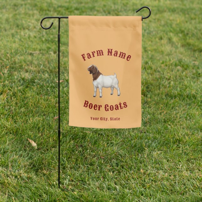 Your Farm Boer Goats Garden Flag (In SItu)