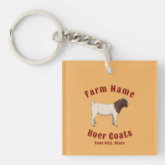 Your Farm Boer Goats Keychain