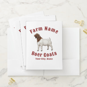 Your Farm Boer Goats Pocket Folder
