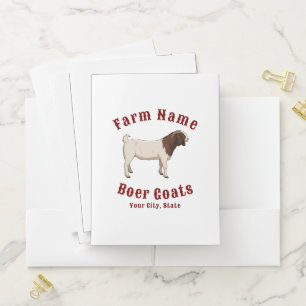 Your Farm Boer Goats Pocket Folder