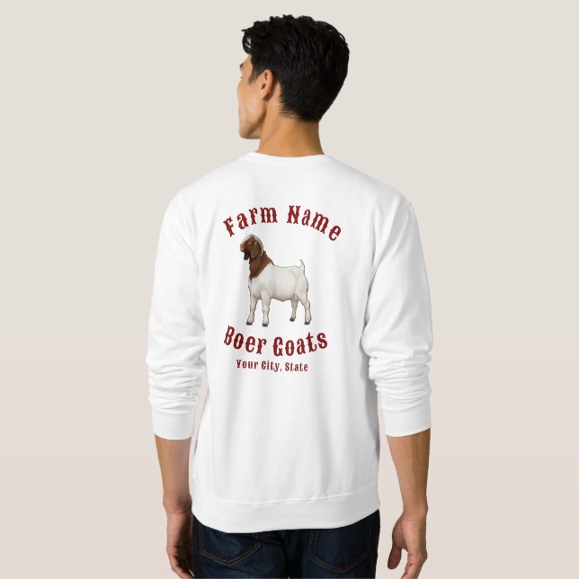 Your Farm Boer Goats Sweatshirt (Back Full)