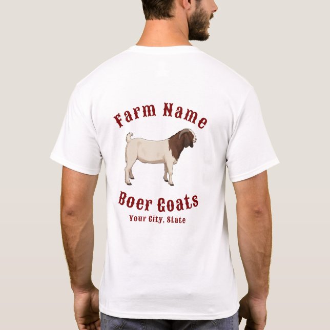 Your Farm Boer Goats T-Shirt (Back)