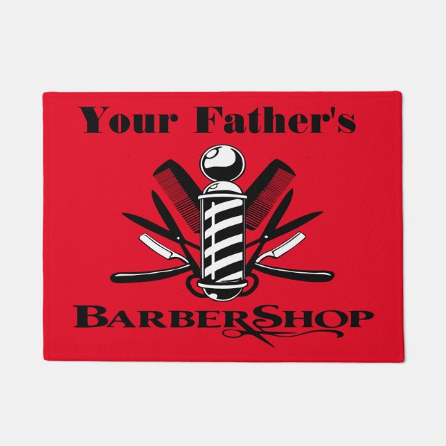 Your Father's Barbershop Doormat (Front)