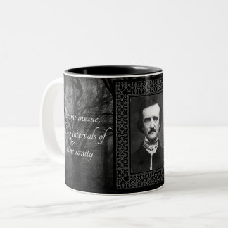 Your Fave Edgar Allen Poe Quotes Creepy Vintage Two-Tone Coffee Mug