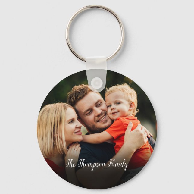 Your Favorite 2 Family Photos Keychain (Front)
