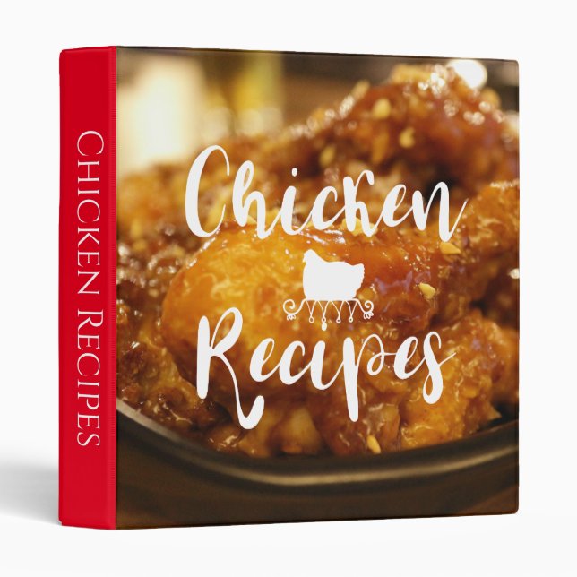 Your Favorite Chicken Recipes 3 Ring Binder (Front/Spine)
