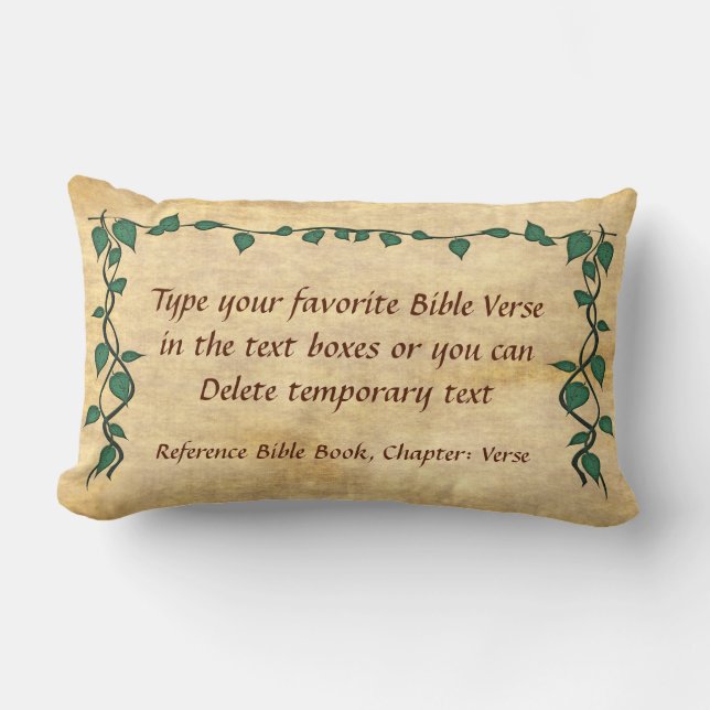 YOUR Favorite Christian Bible Verse Pillows (Front)
