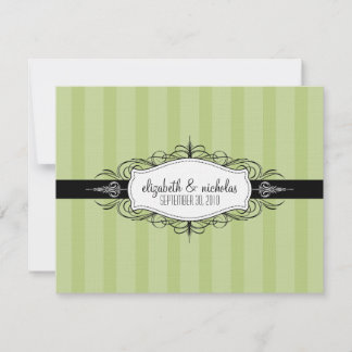 YOUR Favorite Color: Chic Deco Wedding Invitation