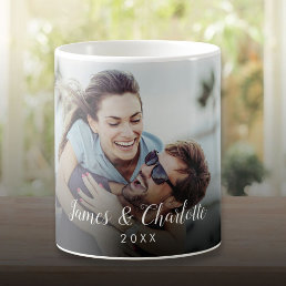 Your Favorite Couple Photo Script Name Coffee Mug