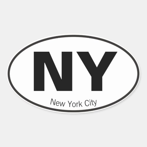 Your Favorite Location Oval Sticker