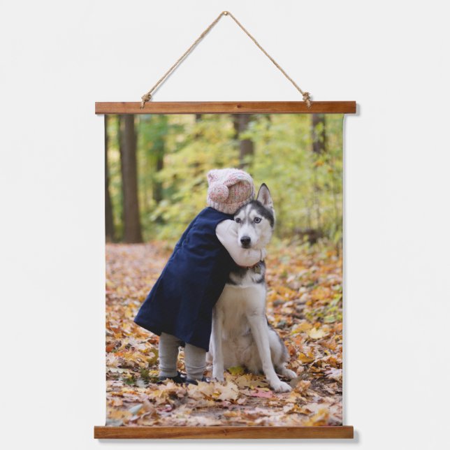Your Favorite Pet and Family Photo Hanging Tapestry (Front)