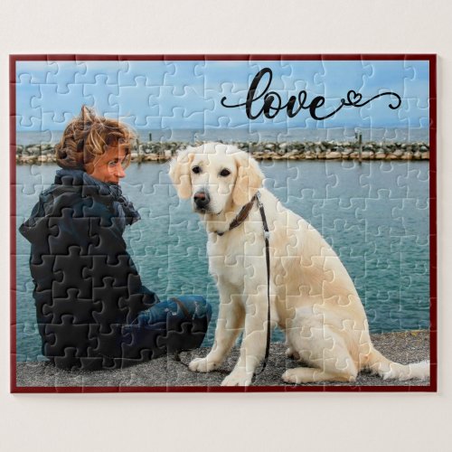 Your Favorite Pet Photo with Love Jigsaw Puzzle