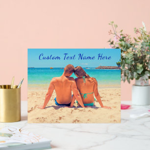 Your Favorite Photo Acrylic Sign with Custom Text