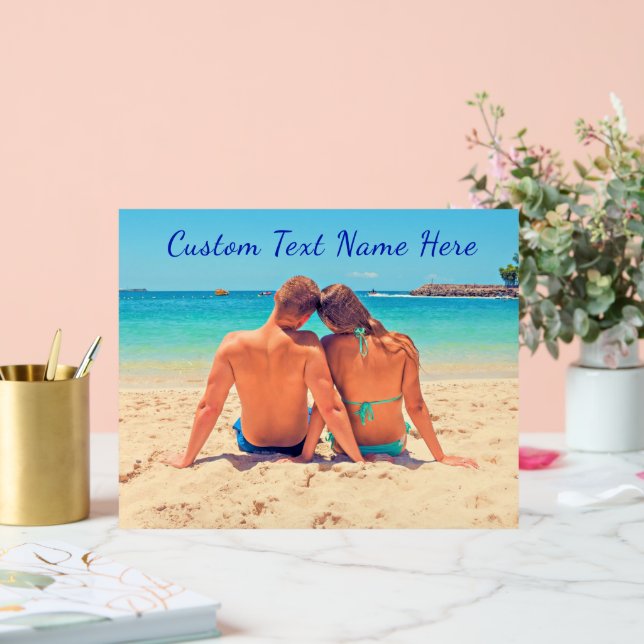 Your Favorite Photo Acrylic Sign with Custom Text (Wedding)