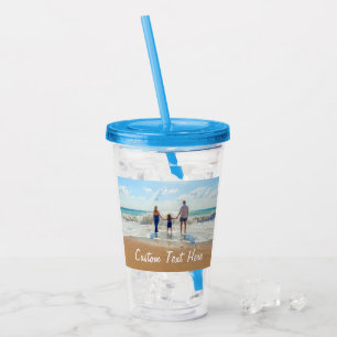 Your Favorite Photo Acrylic Tumbler Custom Text