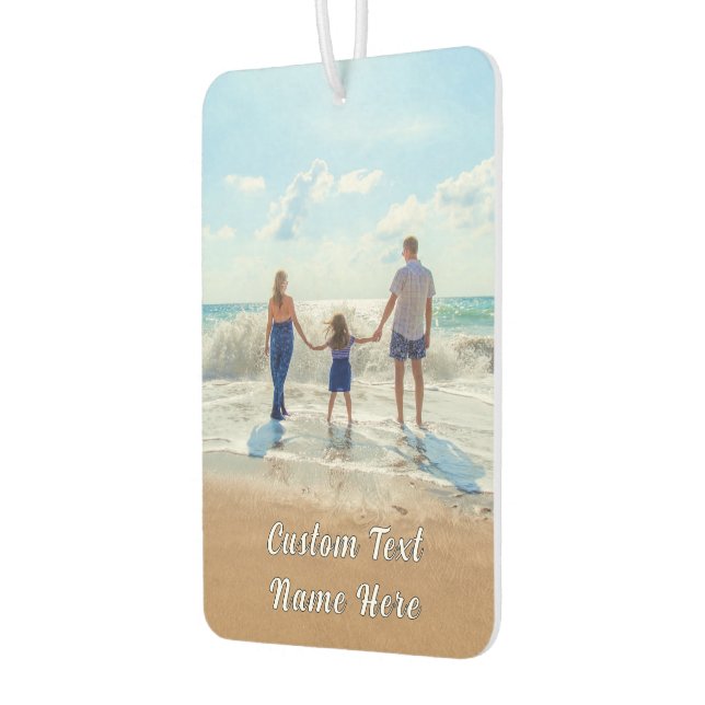 Your Favorite Photo Air Freshener with Custom Text (Left)