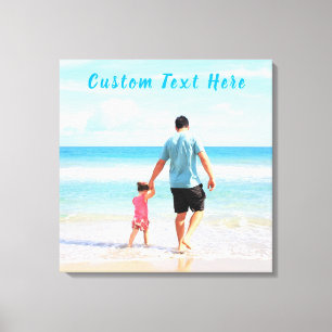 Your Favorite Photo Canvas Print with Custom Text