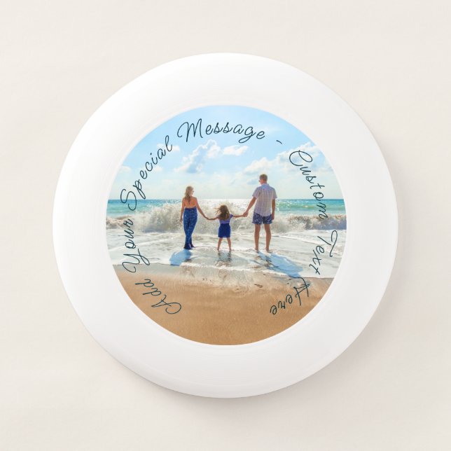Your Favorite Photo Frisbee Gift with Custom Text (Front)