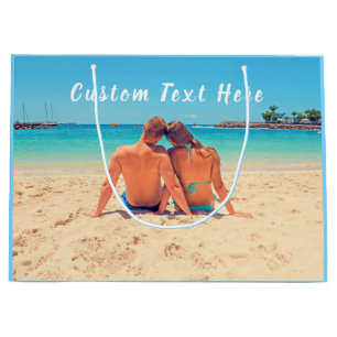 Your Favorite Photo Gift Bag with Custom Text