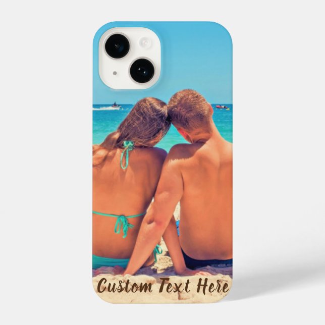 Your Favorite Photo iPhone Case with Custom Text (Back)