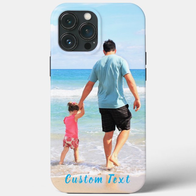 Your Favorite Photo iPhone Case with Custom Text (Back)
