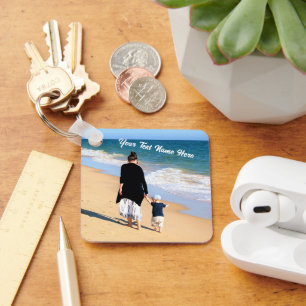 Your Favorite Photo Keychain Gift with Custom Text