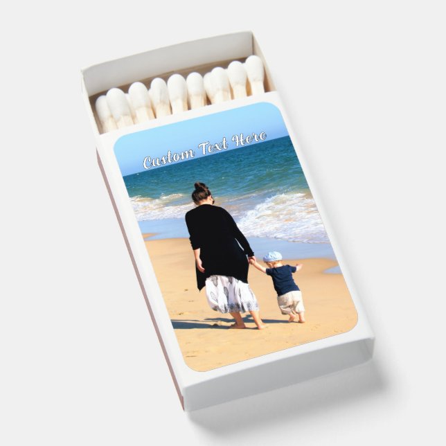 Your Favorite Photo Matchboxes with Custom Text (Front Open)