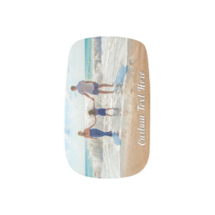 Your Favorite Photo Nail Art with Custom Text