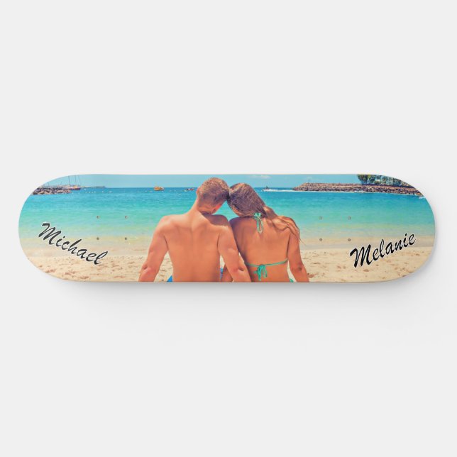 Your Favorite Photo Skateboard with Custom Name (Horz)