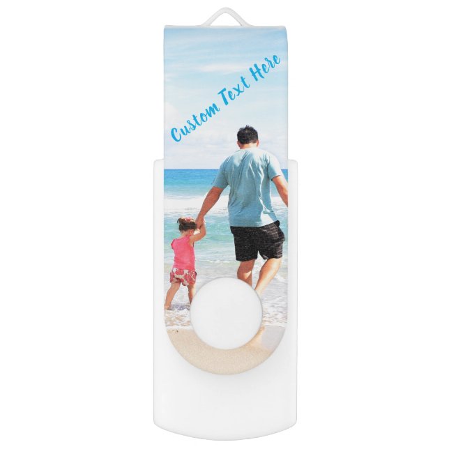 Your Favorite Photo USB Flash Drive Custom Text (Back (Vertical))