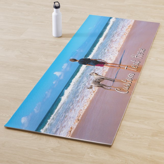 Your Favorite Photo Yoga Mat Gift with Custom Text (In Situ)
