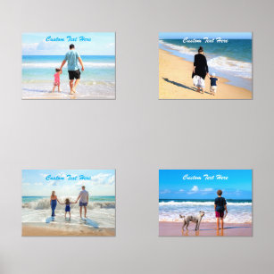 Your Favorite Photos Wall Art Set with Custom Text