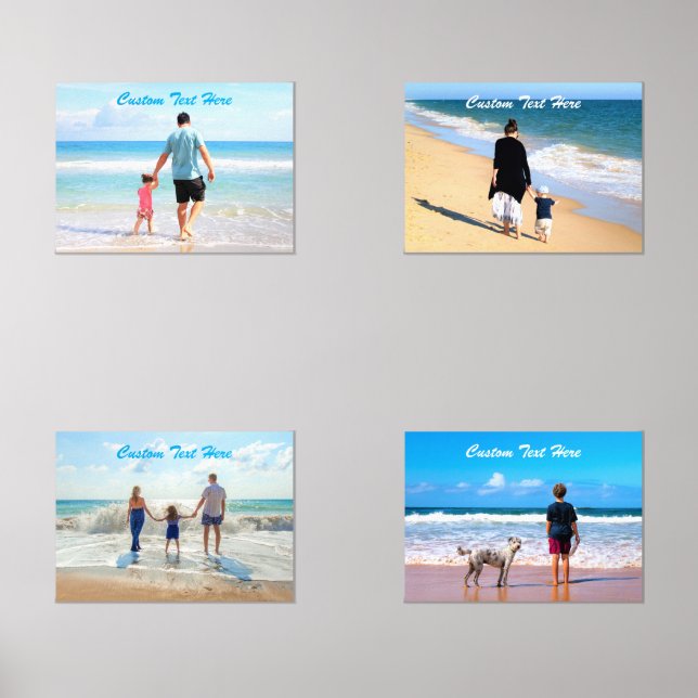 Your Favorite Photos Wall Art Set with Custom Text (Front)