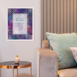 Your Favorite Quote on Colorful Digital Abstract Poster