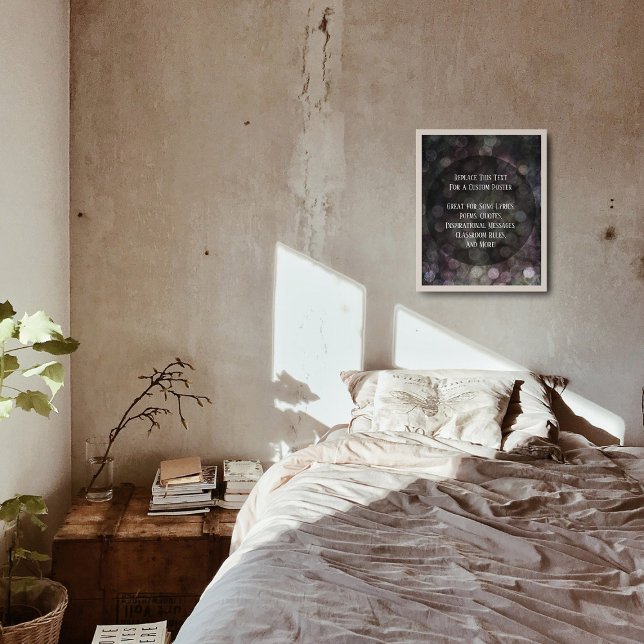 Your Favorite Quote Scratched Grunge Bubbles Poster (Creator Uploaded)