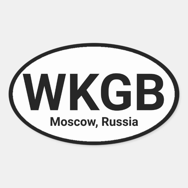 Your Favorite Radio Station Oval Sticker (Front)