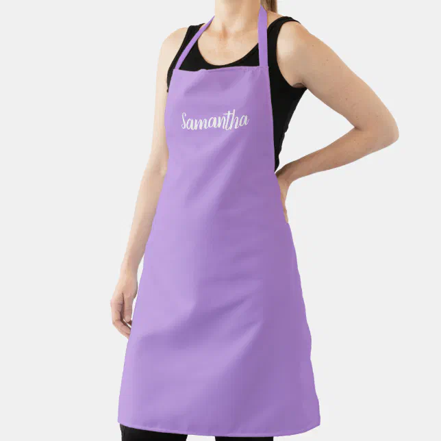 Your Favorite Shade of Purple Personalized Apron | Zazzle