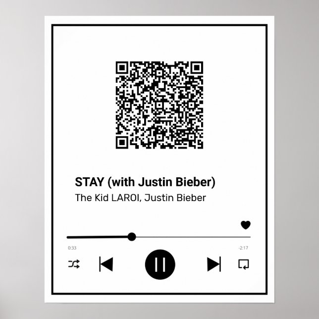 Your Favorite Song on A Poster (Front)