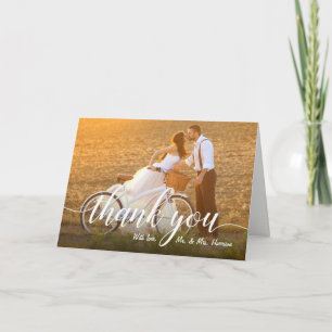 Your Favorite Wedding Day Photo Thank You Card