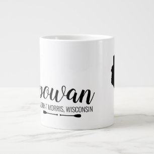 Your Favorite Wisconsin Lake With Canoe Paddles Giant Coffee Mug