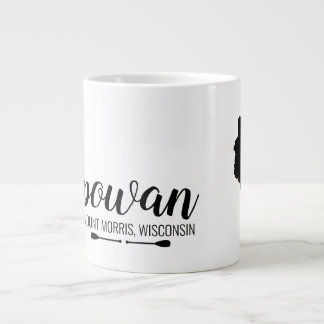 Your Favorite Wisconsin Lake With Canoe Paddles Giant Coffee Mug