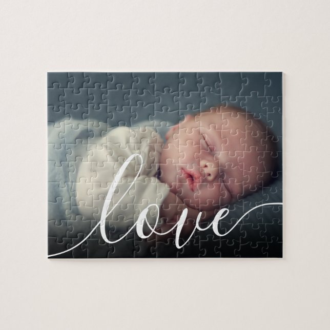 Your Favourite Baby Photo Script Love Jigsaw Puzzle (Horizontal)