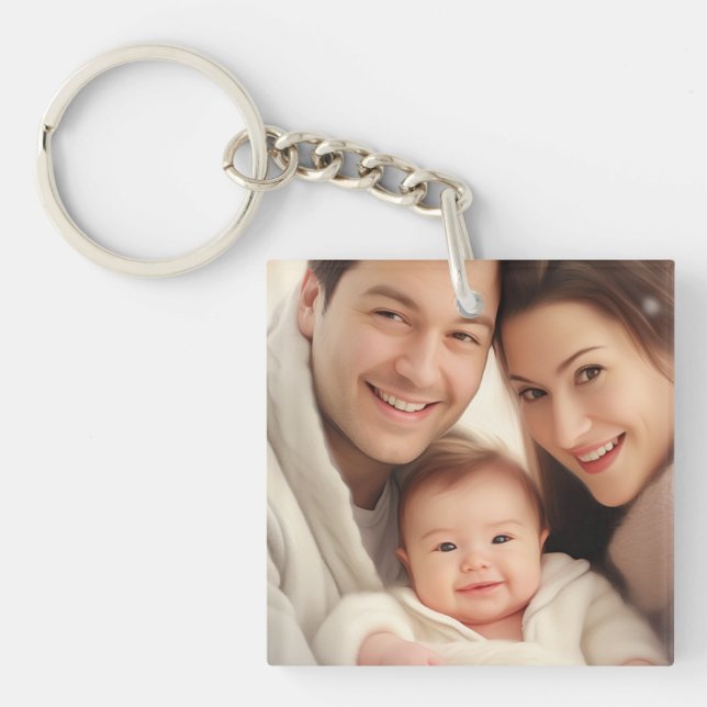 Your Favourite Family Photo Keychain (Front)